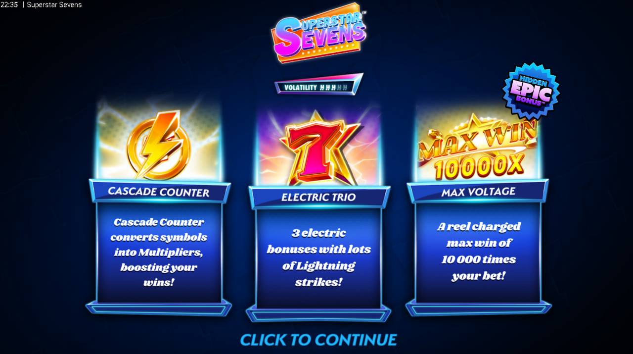 Superstar Sevens (Hacksaw Gaming) Image 1